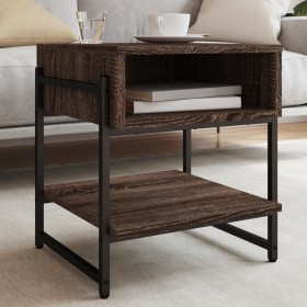 Brown oak engineered wood coffee table 40x40x45 cm by , Coffee table - Ref: Foro24-838967, Price: 27,04 €, Discount: %