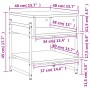 Mesa de centro madera de ingeniería roble marrón 40x40x45 cm de , Mesas de centro - Ref: Foro24-838967, Precio: 27,04 €, Desc...