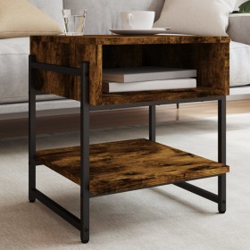 Smoked oak engineered wood coffee table 40x40x45 cm by , Coffee table - Ref: Foro24-838965, Price: 26,49 €, Discount: %