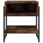 Mesa de centro madera de ingeniería roble ahumado 40x40x45 cm de , Mesas de centro - Ref: Foro24-838965, Precio: 33,57 €, Des...