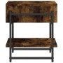 Smoked oak engineered wood coffee table 40x40x45 cm by , Coffee table - Ref: Foro24-838965, Price: 32,67 €, Discount: %