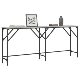 Mesa consola madera de ingeniería gris Sonoma 180x29x75 cm de , Mesas auxiliares - Ref: Foro24-837765, Precio: 52,90 €, Descu...