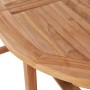 Extendable garden table made of solid teak wood (110-160)x80x75cm by vidaXL, Garden tables - Ref: Foro24-44684, Price: 348,99...