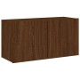 Wall TV cabinets 5 pcs oak brown engineered wood by , TV Furniture - Ref: Foro24-3216452, Price: 224,93 €, Discount: %