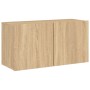 TV-Wandschränke, 5 Stück, Holzwerkstoff, Sonoma-Eiche von , TV-Möbel - Ref: Foro24-3216459, Preis: 231,99 €, Rabatt: %