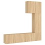 TV-Wandschränke, 5 Stück, Holzwerkstoff, Sonoma-Eiche von , TV-Möbel - Ref: Foro24-3216484, Preis: 228,84 €, Rabatt: %