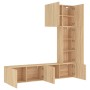 TV-Wandschränke, 5 Stück, Holzwerkstoff, Sonoma-Eiche von , TV-Möbel - Ref: Foro24-3216484, Preis: 228,84 €, Rabatt: %