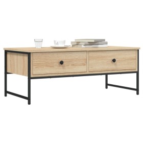 Mesa de centro madera de ingeniería roble Sonoma 101x49x39,5 cm de , Mesas de centro - Ref: Foro24-837738, Precio: 76,29 €, D...