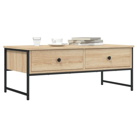 Sonoma oak engineered wood coffee table 101x49x39.5 cm by , Coffee table - Ref: Foro24-837738, Price: 76,29 €, Discount: %