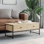 Sonoma oak engineered wood coffee table 101x49x39.5 cm by , Coffee table - Ref: Foro24-837738, Price: 76,29 €, Discount: %