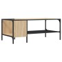 Engineered wood shelf center table Sonoma oak 100x51x40 cm by , Coffee table - Ref: Foro24-837733, Price: 38,62 €, Discount: %