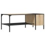 Mesa centro estante madera ingeniería roble Sonoma 100x51x40 cm de , Mesas de centro - Ref: Foro24-837733, Precio: 38,62 €, D...