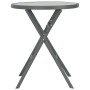 Folding garden bistro table glass and steel 60x70 cm by vidaXL, Garden tables - Ref: Foro24-44714, Price: 75,99 €, Discount: %