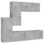 Muebles de TV de pared 5 pzas madera ingeniería gris hormigón de , Muebles TV - Ref: Foro24-3216492, Precio: 258,49 €, Descue...