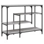 Console table with shelves gray Sonoma 100x35x75 cm by , Side tables - Ref: Foro24-837790, Price: 60,46 €, Discount: %