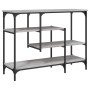 Console table with shelves gray Sonoma 100x35x75 cm by , Side tables - Ref: Foro24-837790, Price: 60,46 €, Discount: %