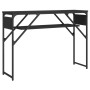 Mesa consola con estante madera ingeniería negra 105x30x75 cm de , Mesas auxiliares - Ref: Foro24-837792, Precio: 40,92 €, De...