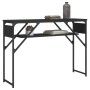 Mesa consola con estante madera ingeniería negra 105x30x75 cm de , Mesas auxiliares - Ref: Foro24-837792, Precio: 40,92 €, De...