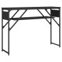 Mesa consola con estante madera ingeniería negra 105x30x75 cm de , Mesas auxiliares - Ref: Foro24-837792, Precio: 40,92 €, De...