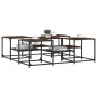 Mesa de centro madera de ingeniería roble ahumado 121x121x40 cm de , Mesas de centro - Ref: Foro24-839070, Precio: 68,45 €, D...