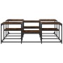 Mesa de centro madera de ingeniería roble ahumado 121x121x40 cm de , Mesas de centro - Ref: Foro24-839070, Precio: 68,45 €, D...