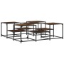 Mesa de centro madera de ingeniería roble ahumado 121x121x40 cm de , Mesas de centro - Ref: Foro24-839070, Precio: 68,45 €, D...