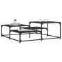 Mesa de centro madera de ingeniería negro 107x107x40 cm de , Mesas de centro - Ref: Foro24-837752, Precio: 51,99 €, Descuento: %