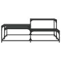 Mesa de centro madera de ingeniería negro 107x107x40 cm de , Mesas de centro - Ref: Foro24-837752, Precio: 51,99 €, Descuento: %