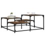 Mesa de centro madera ingeniería roble ahumado 87,5x87,5x40 cm de , Mesas de centro - Ref: Foro24-837744, Precio: 39,99 €, De...