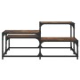 Couchtisch aus geräuchertem Eichenholzwerkstoff, 87,5 x 87,5 x 40 cm von , Couchtisch - Ref: Foro24-837744, Preis: 39,99 €, R...