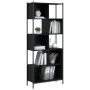 Estantería de madera de ingeniería negra 72x28x172 cm de , Librerías y estanterías - Ref: Foro24-3213652, Precio: 96,09 €, De...