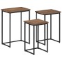 Stackable coffee tables 3 units solid teak wood by , Coffee table - Ref: Foro24-358534, Price: 103,84 €, Discount: %