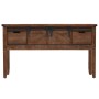 Mesa consola de madera de abeto maciza marrón 131x35,5x75 cm de vidaXL, Mesas auxiliares - Ref: Foro24-246121, Precio: 211,13...