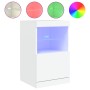 Sideboard with white LED lights 41x37x67 cm by , Sideboards - Ref: Foro24-836679, Price: 45,65 €, Discount: %