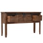 Mesa consola de madera de abeto maciza marrón 131x35,5x75 cm de vidaXL, Mesas auxiliares - Ref: Foro24-246121, Precio: 211,13...