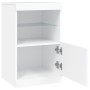 Sideboard with white LED lights 41x37x67 cm by , Sideboards - Ref: Foro24-836679, Price: 45,65 €, Discount: %