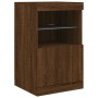 Sideboard with LED lights brown oak 41x37x67 cm by , Sideboards - Ref: Foro24-836685, Price: 57,21 €, Discount: %