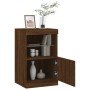 Sideboard with LED lights brown oak 41x37x67 cm by , Sideboards - Ref: Foro24-836685, Price: 57,21 €, Discount: %