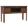 Mesa consola de madera de abeto maciza marrón 131x35,5x75 cm de vidaXL, Mesas auxiliares - Ref: Foro24-246121, Precio: 211,13...