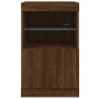 Sideboard with LED lights brown oak 41x37x67 cm by , Sideboards - Ref: Foro24-836685, Price: 57,21 €, Discount: %