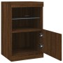 Sideboard with LED lights brown oak 41x37x67 cm by , Sideboards - Ref: Foro24-836685, Price: 57,21 €, Discount: %