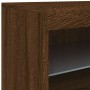 Sideboard with LED lights brown oak 41x37x67 cm by , Sideboards - Ref: Foro24-836685, Price: 57,21 €, Discount: %