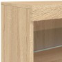 Sideboard mit LED-Leuchten Sonoma-Eiche 60x37x67 cm von , Sideboards - Ref: Foro24-836653, Preis: 64,99 €, Rabatt: %