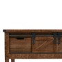 Mesa consola de madera de abeto maciza marrón 131x35,5x75 cm de vidaXL, Mesas auxiliares - Ref: Foro24-246121, Precio: 211,13...