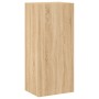 TV wall cabinets 4 pieces engineered wood Sonoma oak by , TV Furniture - Ref: Foro24-3216534, Price: 172,73 €, Discount: %