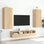 TV wall cabinets 5 pcs engineered wood Sonoma oak by , TV Furniture - Ref: Foro24-3216541, Price: 192,81 €, Discount: %