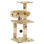 Sisal post cat scratching post 65 cm beige prints by vidaXL, Cat furniture - Ref: Foro24-170610, Price: 40,62 €, Discount: %