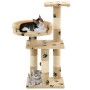 Rascador para gatos poste de sisal 65 cm huellas beige de vidaXL, Mobiliario para gatos - Ref: Foro24-170610, Precio: 43,46 €...