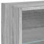 TV wall furniture with LED 5 pieces engineered wood gray Sonoma by , TV Furniture - Ref: Foro24-3216702, Price: 145,99 €, Dis...