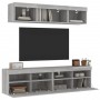 TV-Wandmöbel mit LED, 5-teilig, Holzwerkstoff, grau Sonoma von , TV-Möbel - Ref: Foro24-3216723, Preis: 173,43 €, Rabatt: %